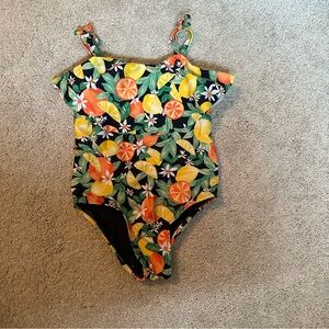 Kids Citrus Print Swimsuit
